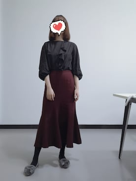 「Chesty（チェスティー）のアイテム（トップス）」を使った、禾绿蒂さん（レディース・168cm）の秋コーディネート