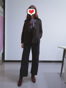 「MICHEL KLEIN（ミッシェル・クラン）のアイテム（ジャケット/アウター）」を使った、禾绿蒂さん（レディース・168cm）の秋コーディネート