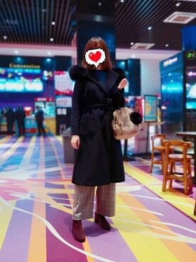 「Mystrada（マイストラーダ）のアイテム（その他アウター）」を使った、禾绿蒂さん（レディース・168cm）の秋コーディネート