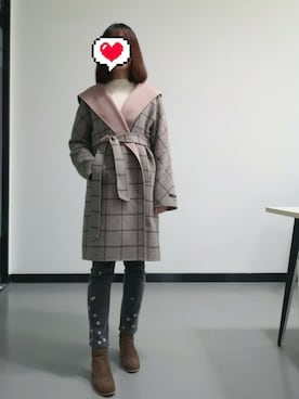「Austin Reed（オースティンリード）のアイテム」を使った、禾绿蒂さん（レディース・168cm）の秋コーディネート