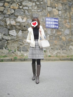 禾绿蒂さん（レディース・168cm）の冬コーディネート