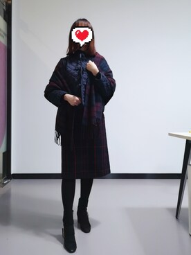 禾绿蒂さん（レディース・168cm）の冬コーディネート