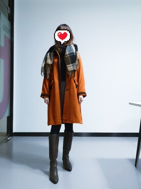 禾绿蒂さん（レディース・168cm）の冬コーディネート