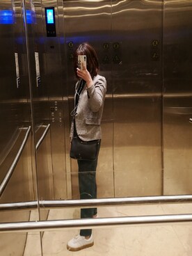 「milady（ミレディ）のアイテム」を使った、禾绿蒂さん（レディース・168cm）の春コーディネート