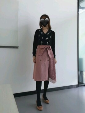 「Chesty（チェスティー）のアイテム（トップス）」を使った、禾绿蒂さん（レディース・168cm）の春コーディネート