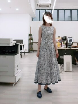 「JUSGLITTY（ジャスグリッティー）のアイテム（ワンピース/ドレス）」を使った、禾绿蒂さん（レディース・168cm）の夏コーディネート