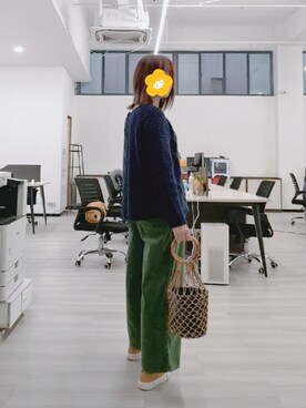 「ba&sh（バッシュ）のアイテム」を使った、禾绿蒂さん（レディース・168cm）の秋コーディネート