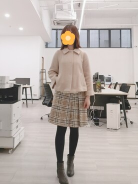 「ketty（ケティ）のアイテム（その他アウター）」を使った、禾绿蒂さん（レディース・168cm）の秋コーディネート