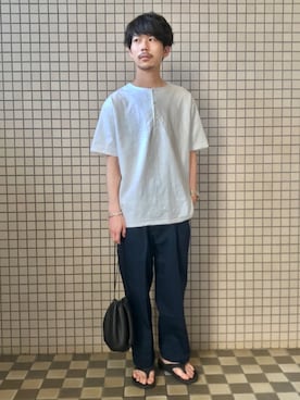 「RED KAP（レッドキャップ）のアイテム（パンツ）」を使った、katsuさん（メンズ・172cm）の夏コーディネート