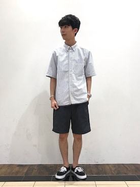 「RED KAP（レッドキャップ）のアイテム（パンツ）」を使った、katsuさん（メンズ・172cm）の夏コーディネート