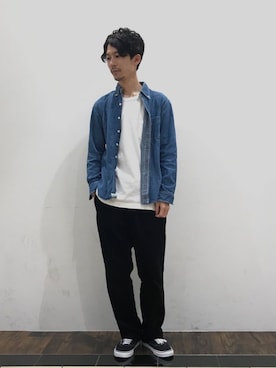 「orSlow（オアスロウ）のアイテム（トップス）」を使った、katsuさん（メンズ・172cm）の秋コーディネート