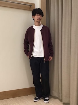 「RED KAP（レッドキャップ）のアイテム（パンツ）」を使った、katsuさん（メンズ・172cm）の冬コーディネート