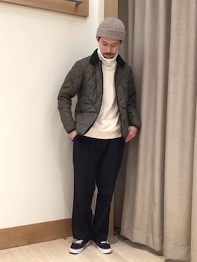 「RED KAP（レッドキャップ）のアイテム（パンツ）」を使った、katsuさん（メンズ・172cm）の冬コーディネート