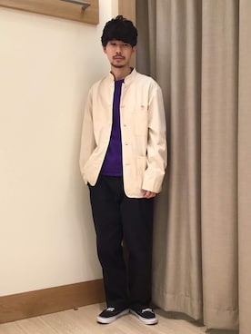 「RED KAP（レッドキャップ）のアイテム（パンツ）」を使った、katsuさん（メンズ・172cm）の冬コーディネート