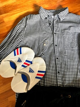 siii_さんの「MEN フランネルチェックシャツ（レギュラーカラー・長袖）」を使ったコーディネート