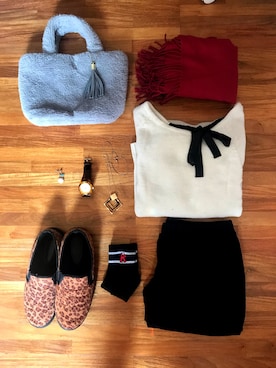 「シンプルおしゃれが好き」｜「アイテム（スリッポン）」を使った、siii_さん（レディース・156cm）の秋コーディネート