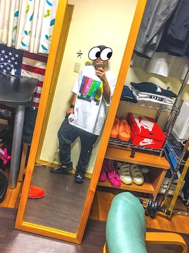 「FACETASM」｜「アイテム（スリッポン）」を使った、HARUKIさん（メンズ・163cm）の秋コーディネート