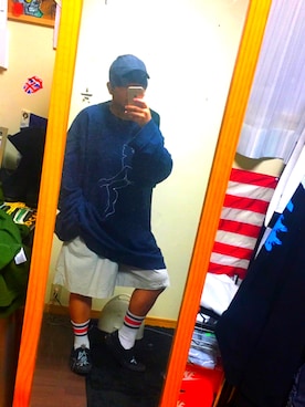 「ソックス」｜「アイテム（スリッポン）」を使った、HARUKIさん（メンズ・163cm）の秋コーディネート