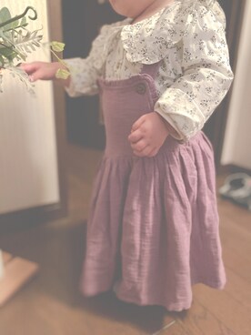 「next（next）のアイテム（ワンピース/ドレス）」を使った、ぱんちゃん  さん（キッズ・80cm）の春コーディネート
