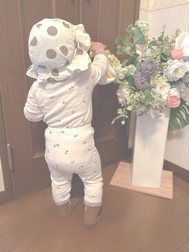 「1歳児」｜ぱんちゃん  さん（キッズ・80cm）の春コーディネート