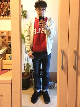 「FAR EASTERN ENTHUSIAST（ファーイースタンエンスージアスト）のアイテム（腕時計）」を使った、tomolex さん（メンズ・172cm）の春コーディネート