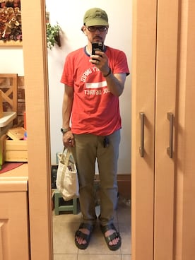「リバーシブル」｜「アイテム（アナログ腕時計）」を使った、tomolex さん（メンズ・172cm）の夏コーディネート