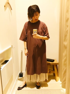 「アパレルスタッフ」｜「アイテム（腕時計）」を使った、ぺいさん（レディース・155cm）の夏コーディネート
