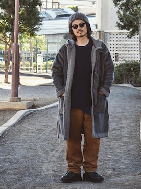 「Danner（ダナー）のアイテム」を使った、Decoさん（メンズ・170cm）の冬コーディネート