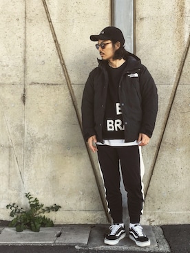 「VANS（バンズ）のアイテム（帽子）」を使った、Decoさん（メンズ・170cm）の冬コーディネート