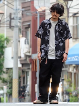 「ルード」｜「アイテム（アクセサリー）」を使った、Decoさん（メンズ・170cm）の夏コーディネート