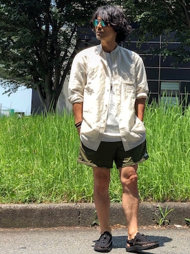 「KEEN（キーン）のアイテム（サンダル）」を使った、Decoさん（メンズ・170cm）の夏コーディネート