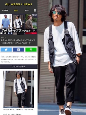 「UNITED ARROWS（ユナイテッドアローズ）のアイテム」を使った、Decoさん（メンズ・170cm）の夏コーディネート