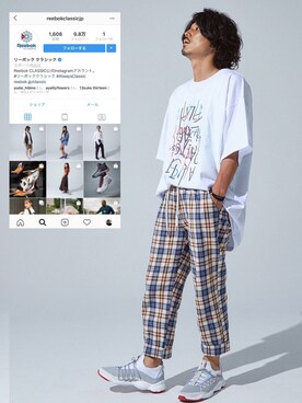 「YARD PLUS（ヤードプリュス）のアイテム（パンツ）」を使った、Decoさん（メンズ・170cm）の夏コーディネート