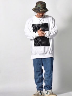 「ATTACHMENT（アタッチメント）のアイテム（シューズ）」を使った、Decoさん（メンズ・170cm）の秋コーディネート