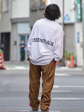 「FOG ESSENTIALS（エフオージーエッセンシャルズ）のアイテム」を使った、Decoさん（メンズ・170cm）の秋コーディネート