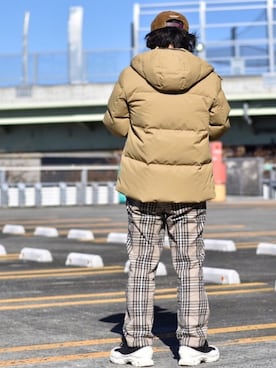 「UNDERCOVER（アンダーカバー）のアイテム（帽子）」を使った、Decoさん（メンズ・170cm）の秋コーディネート