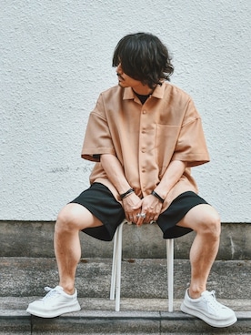 「HUGO（ヒューゴ）のアイテム（アクセサリー）」を使った、Decoさん（メンズ・170cm）の夏コーディネート