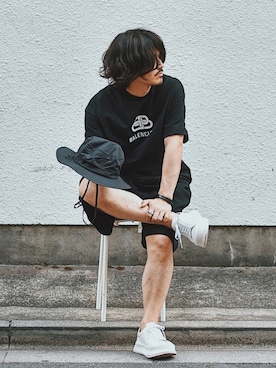 「HUGO（ヒューゴ）のアイテム（アクセサリー）」を使った、Decoさん（メンズ・170cm）の夏コーディネート