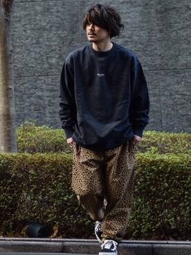 「Acne Studios（アクネストゥディオズ）のアイテム（スウェット）」を使った、Decoさん（メンズ・170cm）の冬コーディネート