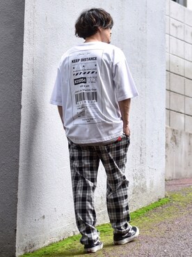 「Starting Over（スターティングオーバー）のアイテム（Tシャツ/カットソー）」を使った、Decoさん（メンズ・170cm）の夏コーディネート