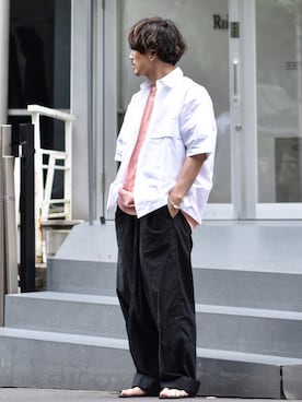 「IENA（イエナ）のアイテム」を使った、Decoさん（メンズ・170cm）の夏コーディネート