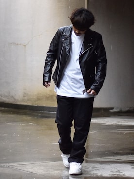 「JACKROSE（ジャックローズ）のアイテム（ジャケット/アウター）」を使った、Decoさん（メンズ・170cm）の秋コーディネート