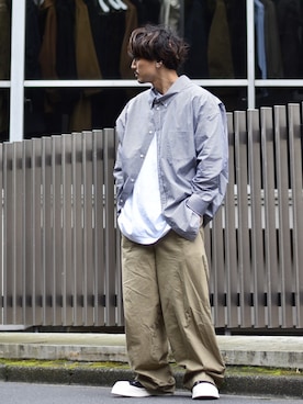 「marka（マーカ）のアイテム」を使った、Decoさん（メンズ・170cm）の秋コーディネート