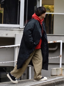 「marka（マーカ）のアイテム」を使った、Decoさん（メンズ・170cm）の冬コーディネート