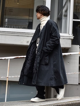 「PHILIPPE AUDIBERT（フィリップ オーディベール）のアイテム」を使った、Decoさん（メンズ・170cm）の冬コーディネート
