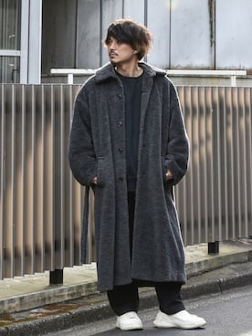 「Acne Studios（アクネストゥディオズ）のアイテム（スウェット）」を使った、Decoさん（メンズ・170cm）の春コーディネート
