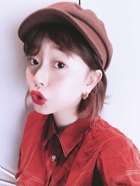 「MANGO（マンゴ）のアイテム（帽子）」を使った、Pattycherryさん（レディース・165cm）の秋コーディネート