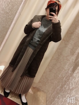 「出勤コーデ」｜「アイテム（バレエシューズ）」を使った、nagiさん（レディース・151cm）の冬コーディネート