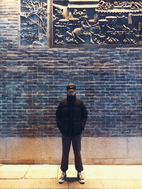 「SUGARのアイテム」を使った、C_gggyさん（メンズ・174cm）の冬コーディネート