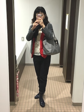 「CLEARIMPRESSION （クリアインプレッション）のアイテム（ジャケット/アウター）」を使った、emmaさん（レディース・155cm）の秋コーディネート